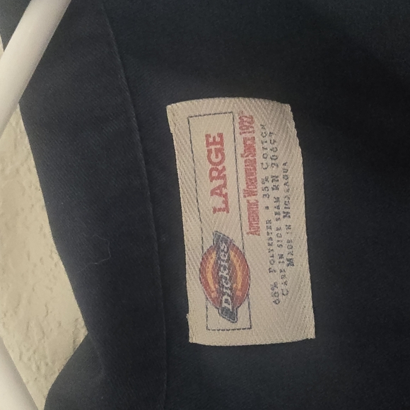 Dickies Work Shirt - Studded DIY Punk - Size Large - Picture 2 of 4